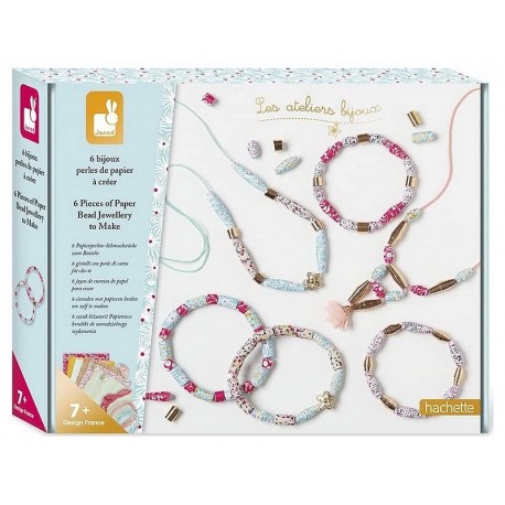 COFFRET 6 BIJOUX PERLES DE PAPIER A CREER LES ATELIERS BIJOUX-LiloJouets-Morbihan-Bretagne