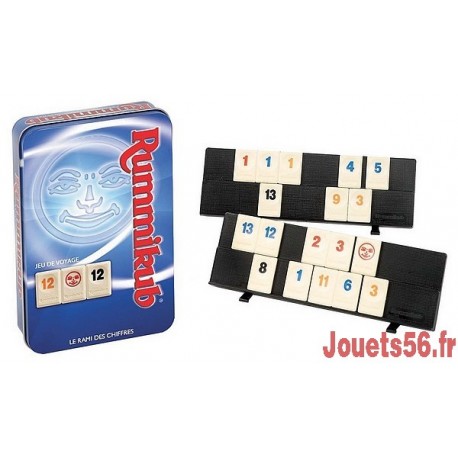 Jeu rummikub voyage boite metal 