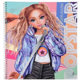 ALBUM A COLORIER CREATE YOUR POPSTAR TOPMODEL-LiloJouets-Morbihan-Bretagne