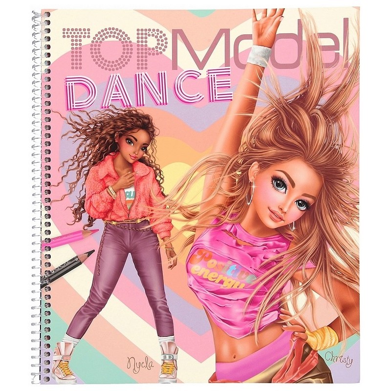 Top Model By Depesche Coffret 20 Pages imprimées Motifs mannequins