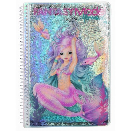 ALBUM A COLORIER SIRENE FANTASY MODEL 24X17CM-LiloJouets-Morbihan-Bretagne