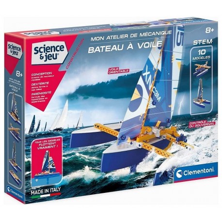 COFFRET BATEAU A VOILE FLOTTANT 10 MODELES ATELIER DE MECANIQUE-LiloJouets-Morbihan-Bretagne