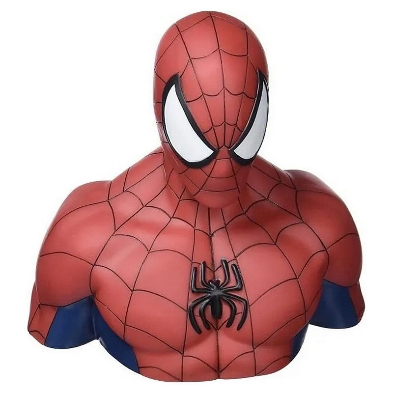 Tirelire buste spiderman 17cm marvel comics 