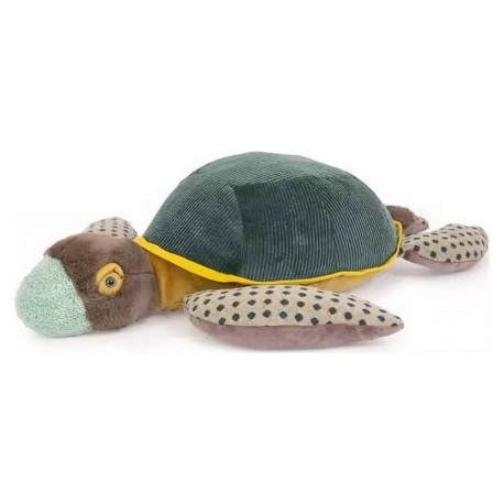 PELUCHE GRANDE TORTUE 60CM TOUT AUTOUR DU MONDE-LiloJouets-Morbihan-Bretagne