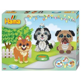 COFFRET LE REGAL DES CHIENS 4000 PERLES HAMA MIDI  -LiloJouets-Morbihan-Bretagne