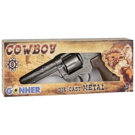 REVOLVER COWBOY METAL 8 COUPS A AMORCES 