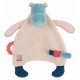 Doudou attache tetine hippopotame les papoum-jouets-sajou-56