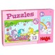 Puzzles licornes dans nuages rosalie 2x12 pieces-lilojouets-morbihan-bretagne