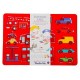 Set 2 plaques pochoirs 26x18cm vehicules-lilojouets-morbihan-bretagne