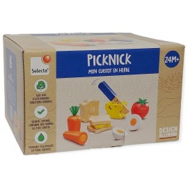 PICKNICK DINETTE BOIS 14 PIECES A COUPER