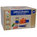 BASCULE EMPIL'ELEPHANTS EN BOIS
