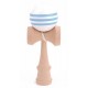 Bilboquet kendama hetre boule 6cm blanche et bandeau bleu-lilojouets-morbihan-bretagne