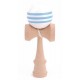 Bilboquet kendama hetre boule 6cm blanche et bandeau bleu-lilojouets-morbihan-bretagne