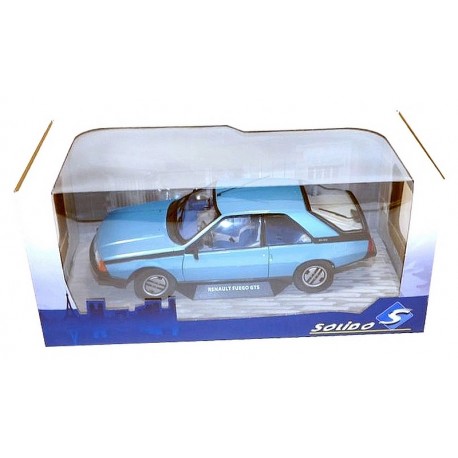 VEHICULE RENAULT FUEGO GTS BLEUE 1980 1.18E METAL-LiloJouets-Morbihan-Bretagne