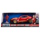 Voiture chevrolet camaro 2016 rouge 1.24e metal avec figurine iron man-lilojouets-morbihan-bretagne