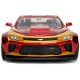 Voiture chevrolet camaro 2016 rouge 1.24e metal avec figurine iron man-lilojouets-morbihan-bretagne