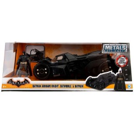 VOITURE BATMOBILE ARKHAM KNIGHT 1.24E METAL AVEC FIGURINE BATMAN-LiloJouets-Morbihan-Bretagne