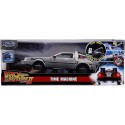 VOITURE TIME MACHINE 1.24E METAL EFFET LUMINEUX RETOUR VERS LE FUTUR