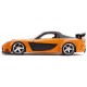 Voiture mazda rx-7 orange 1.32e metal han fast&furious-lilojouets-morbihan-bretagne