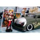 Voiture lincoln mercury 1951 harley queen 1.24e metal avec figurine-lilojouets-morbihan-bretagne