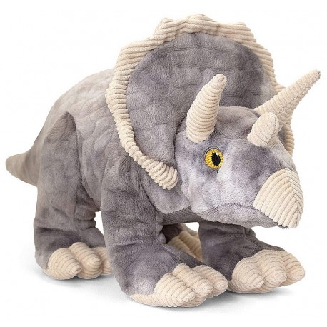 Peluche dinosaure 38cm asst keeleco eco-responsable 