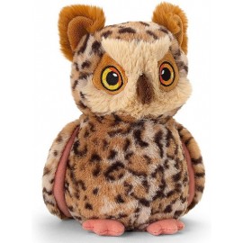 PELUCHE CHOUETTE 18CM KEELECO-LiloJouets-Morbihan-Bretagne