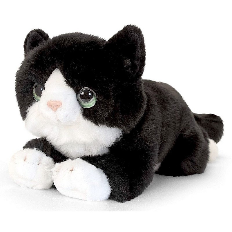 Peluche chat noir 32cm gamme signature 