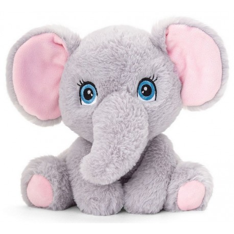 PELUCHE ELEPHANT 16CM KEELECO GAMME ADOPTABLE WORLD-LiloJouets-Morbihan-Bretagne