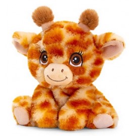 PELUCHE GIRAFE 16CM KEELECO GAMME ADOPTABLE WORLD-LiloJouets-Morbihan-Bretagne