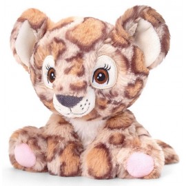 PELUCHE LEOPARD 16CM KEELECO GAMME ADOPTABLE WORLD-LiloJouets-Morbihan-Bretagne