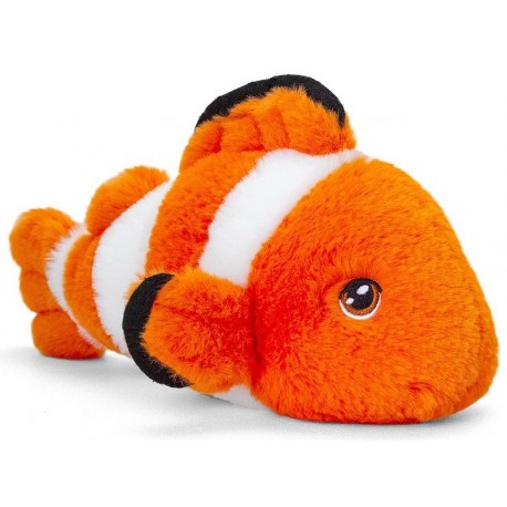 Peluche poisson clown 33cm keeleco eco responsable jouets56