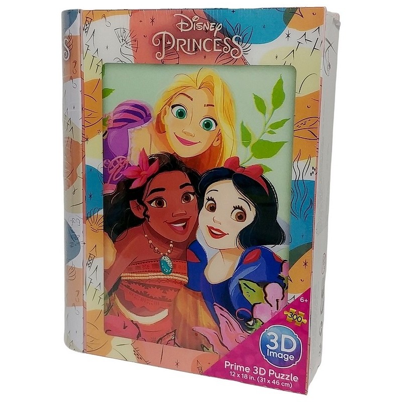 Puzzle princesses disney 300 pieces 31x46cm image 3d boite metal