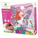 MOSAIQUES FEES STICK&FUN 3 TABLEAUX 22X22CM 1000 PIECES