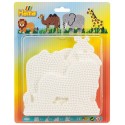 BLISTER 4 PLAQUES GM ANIMAUX SAUVAGES POUR PERLES HAMA MIDI