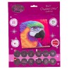 KIT CARTE PERROQUET 18X18CM BRODERIE DIAMANT CRYSTAL ART-LiloJouets-Morbihan-Bretagne