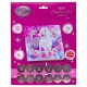 Kit carte licorne en fleurs 18x18cm broderie diamant crystal art-lilojouets-morbihan-bretagne