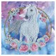 Kit carte licorne en fleurs 18x18cm broderie diamant crystal art-lilojouets-morbihan-bretagne