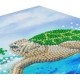 Kit carte tortue 18x18cm broderie diamant crystal art-lilojouets-morbihan-bretagne