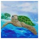 Kit carte tortue 18x18cm broderie diamant crystal art-lilojouets-morbihan-bretagne