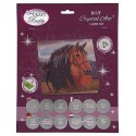 CARTE A DIAMANTER CHEVAL 18X18CM - BRODERIE DIAMANT CRYSTAL ART