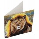 Kit carte lion 18x18cm broderie diamant-lilojouets-morbihan-bretagne