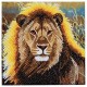 Kit carte lion 18x18cm broderie diamant-lilojouets-morbihan-bretagne