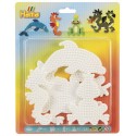 BLISTER 4 PLAQUES GM ANIMAUX POUR PERLES A REPASSER HAMA MIDI