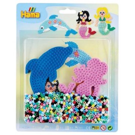 BLISTER GM SIRENE DAUPHIN ET 1100 PERLES HAMA-LiloJouets-Morbihan-Bretagne BLISTER GM SIRENE DAUPHIN ET 1100 PERLES HAMA-LiloJouets-Morbihan-Bretagne
