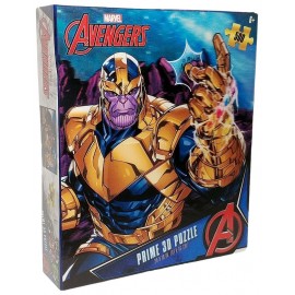 PUZZLE THANOS MARVEL 500 PIECES PRIME 3D LENTICULAIRE 61X46CM