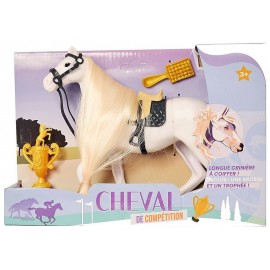 CHEVAL COMPETITION 22CM A COIFFER AVEC ACCESSOIRES ASST-LiloJouets-Morbihan-Bretagne