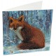 Kit carte renard 18x18cm broderie diamant-lilojouets-morbihan-bretagne