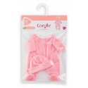 BB36 PYJAMA ROSE ET BONNET - VETEMENTS POUR POUPON 36CM - COROLLE