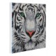 Kit tableau tigre neiges 30x30cm broderie diamant sur chassis bois crystal art-lilojouets-morbihan-bretagne