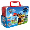 VALISETTE METAL 2 PUZZLES LENTICULAIRES 24 PIECES PAT PATROUILLE 23x15CM